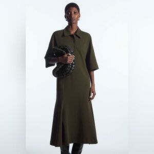 COS Flared Polo Shirt Dress